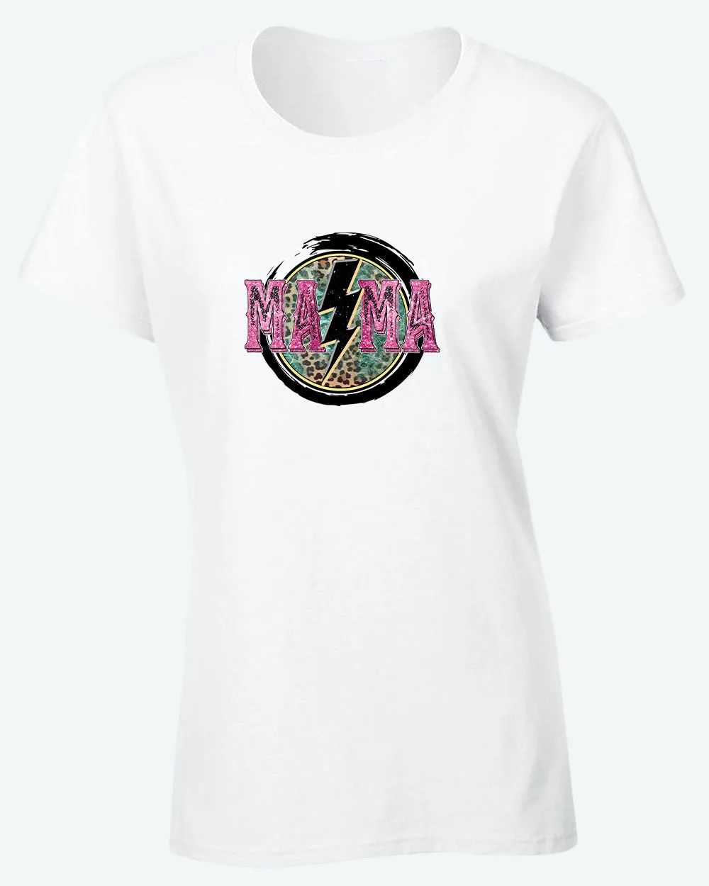 Mama colorful cheetah t-shirt
