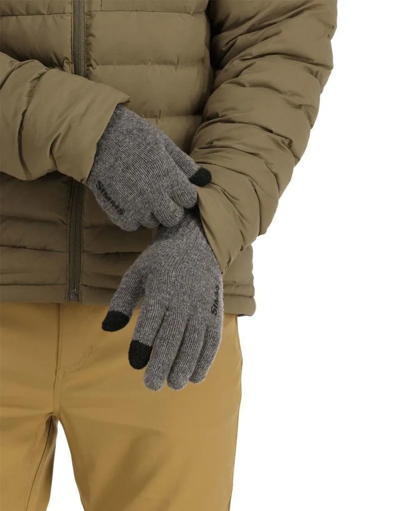 Manusi lana SIMMS Full Finger Glove Steel