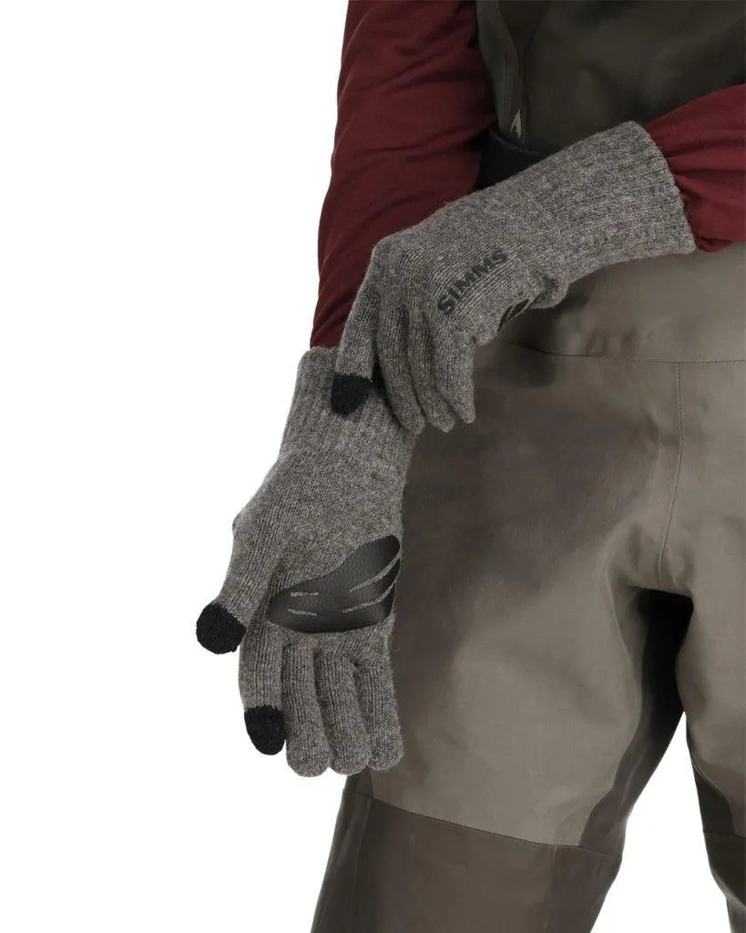 Manusi lana SIMMS Full Finger Glove Steel