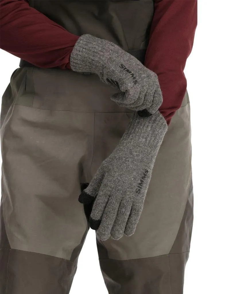 Manusi lana SIMMS Full Finger Glove Steel