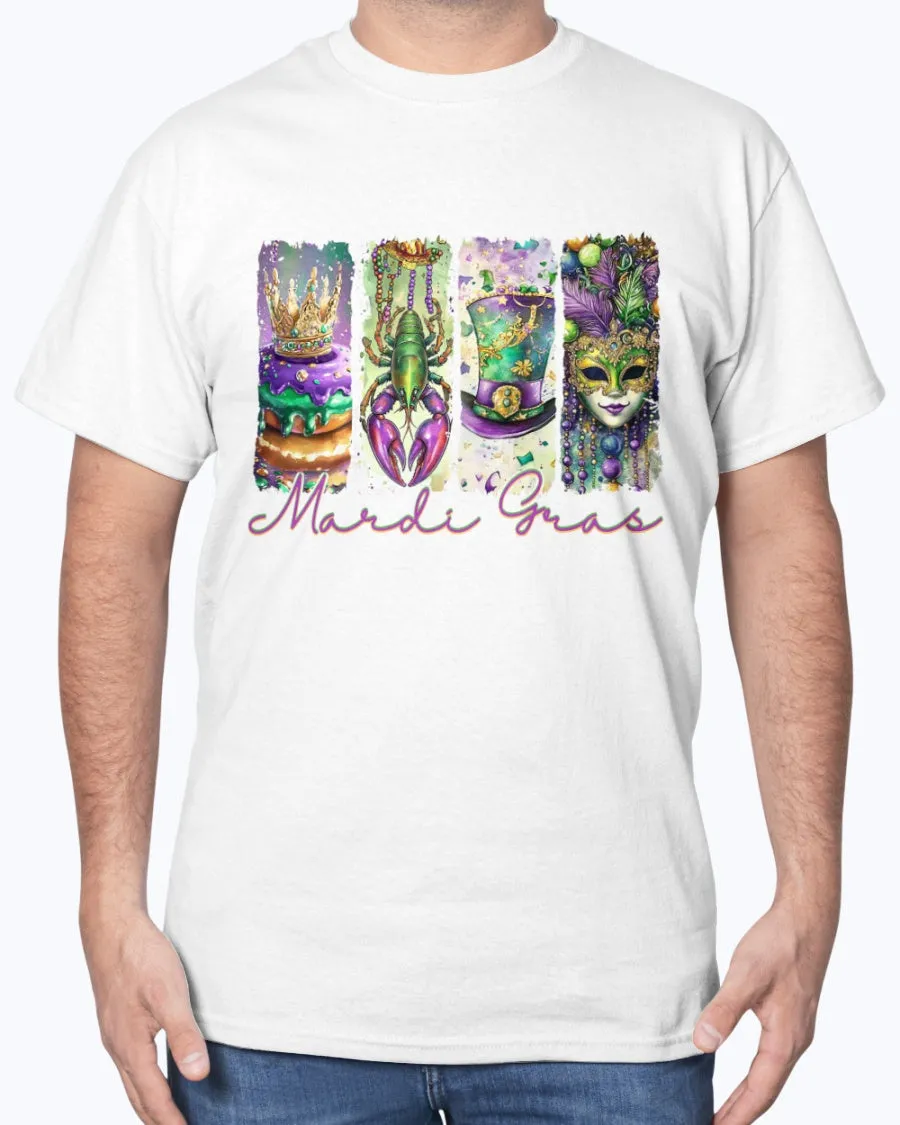 Mardi Gras paintstroke-2 - T-Shirt, V-Neck & Tank
