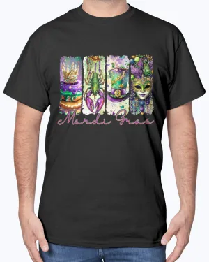 Mardi Gras paintstroke-2 - T-Shirt, V-Neck & Tank