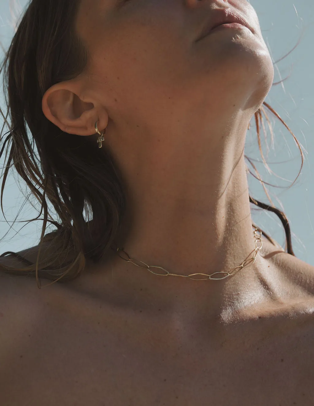 Marquise Gold Necklace