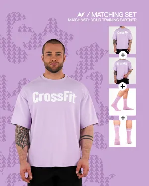 Matching set men - oversized T-shirts Orchid Bloom