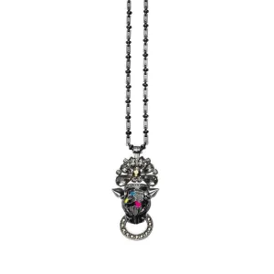 Mawi Black Leopard Necklace