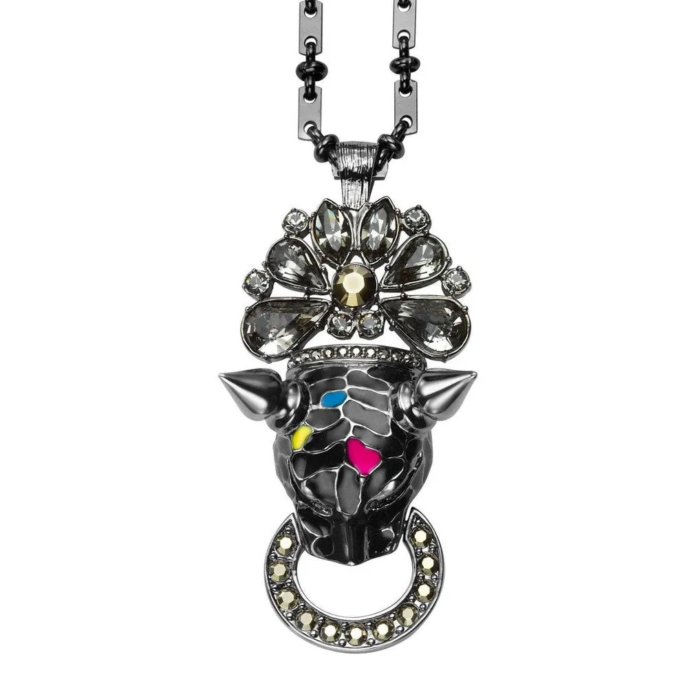 Mawi Black Leopard Necklace