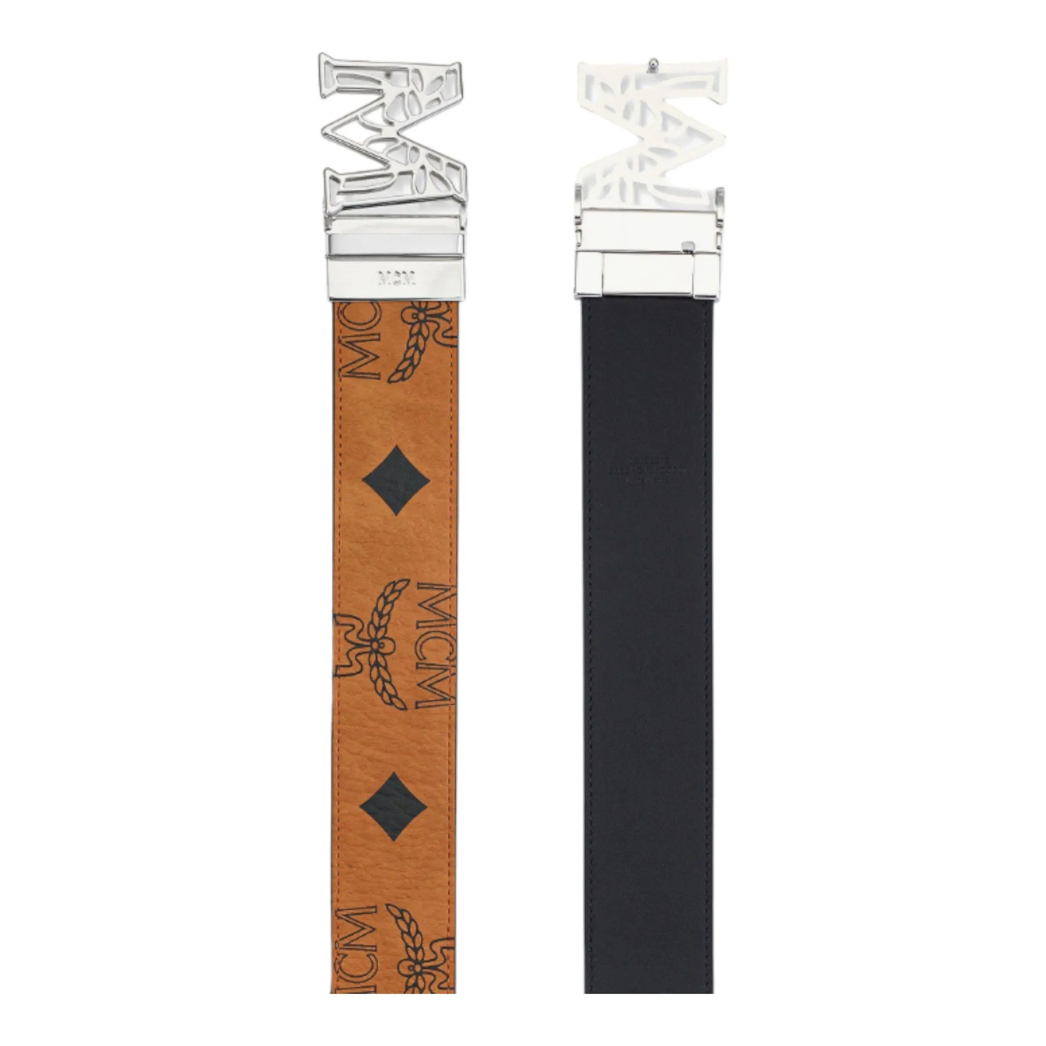 MCM Claus Laurel M Reversible Belt 1.75" in Maxi Visetos