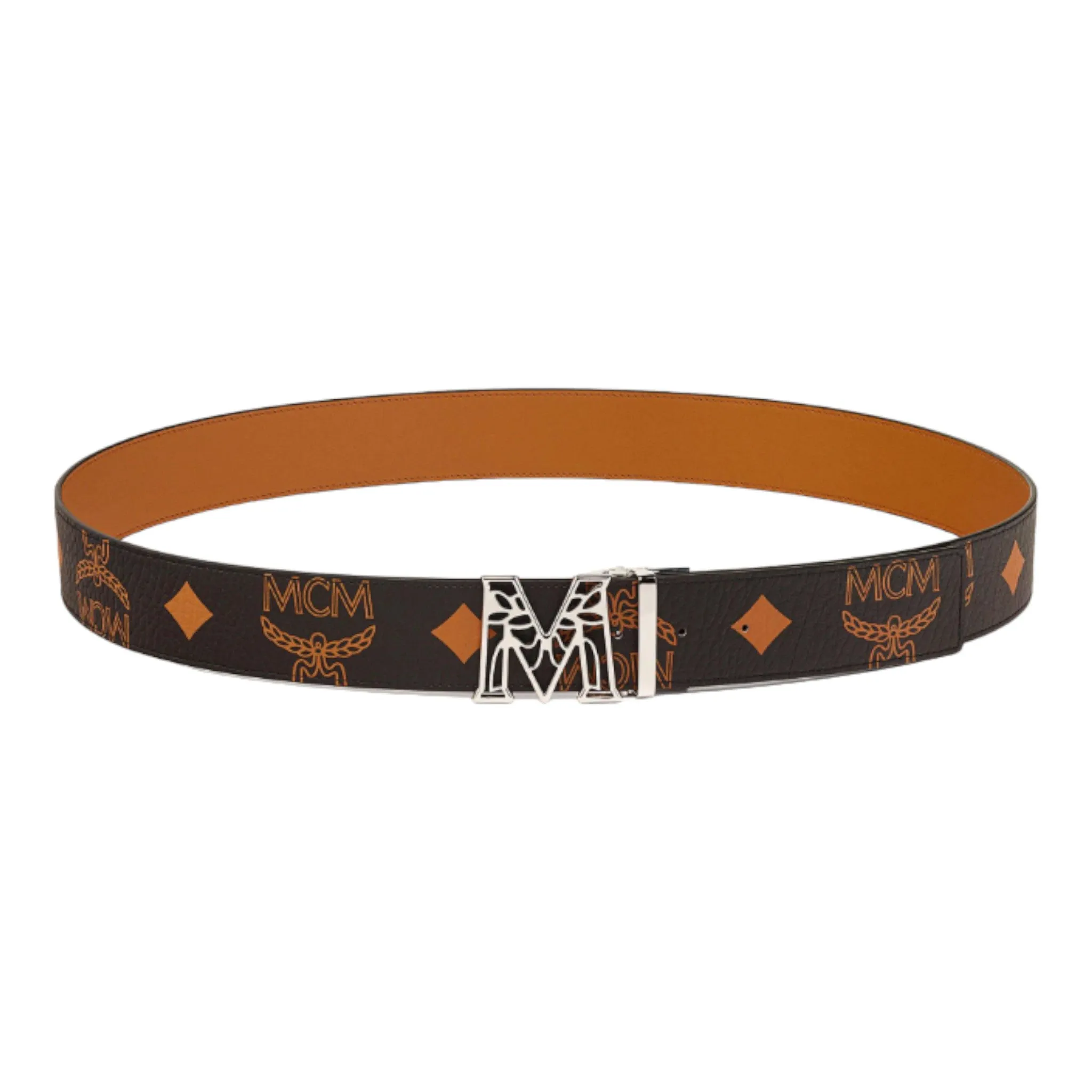 MCM Claus Laurel M Reversible Belt 1.75" in Maxi Visetos