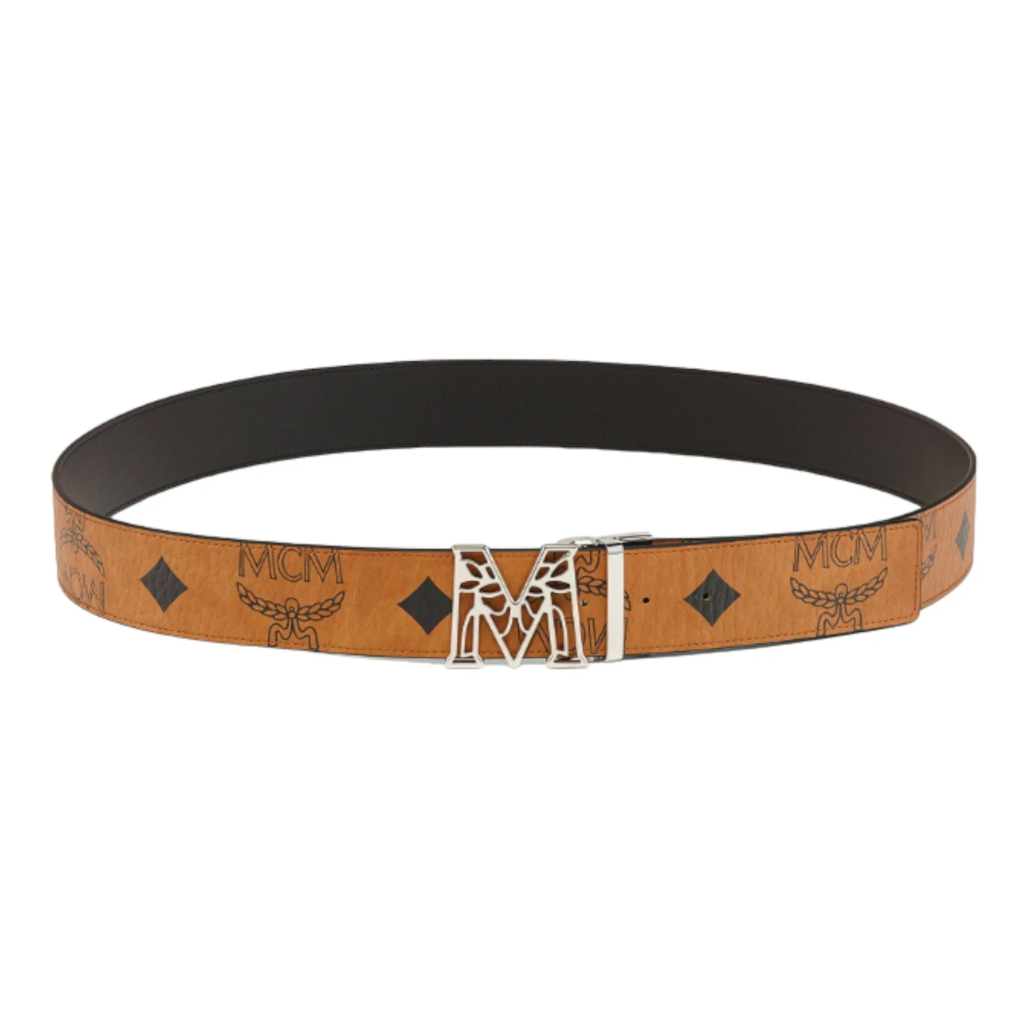 MCM Claus Laurel M Reversible Belt 1.75" in Maxi Visetos