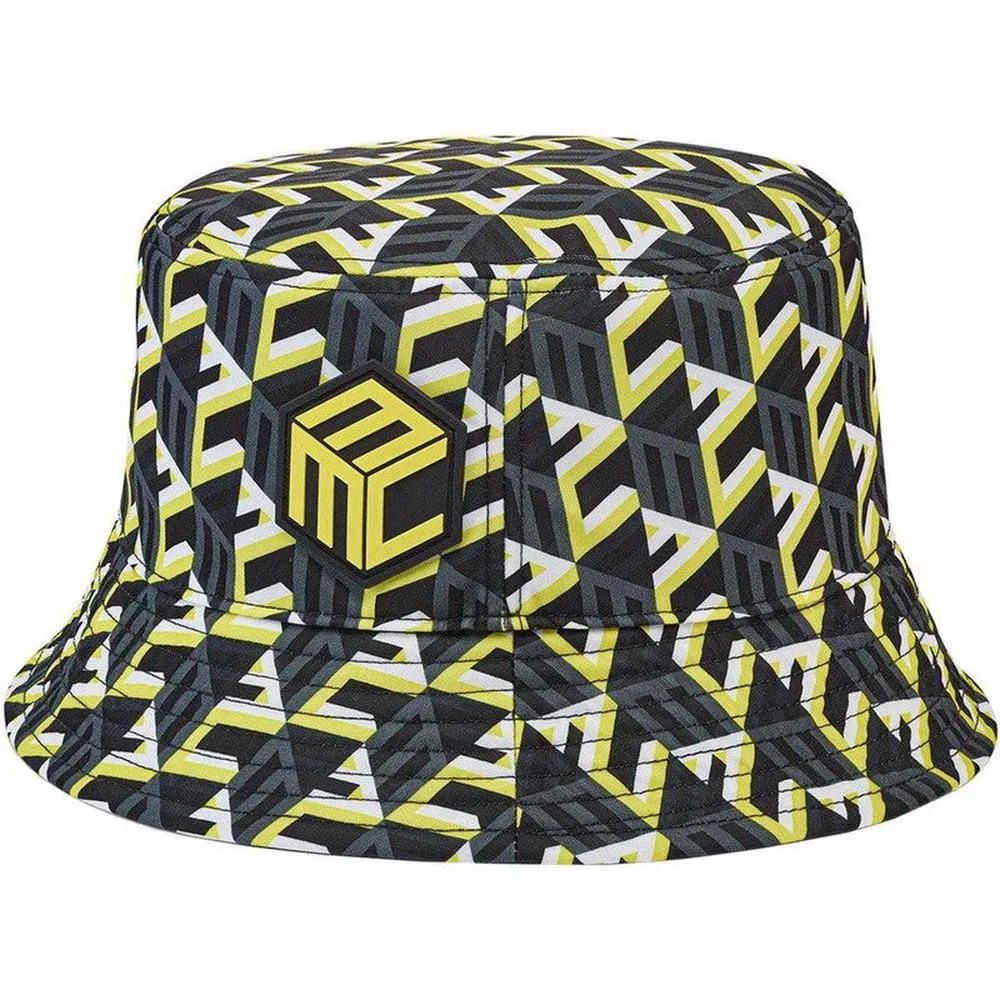 MCM One Size Nylon Reversible Cubic Monogram Bucket Hat