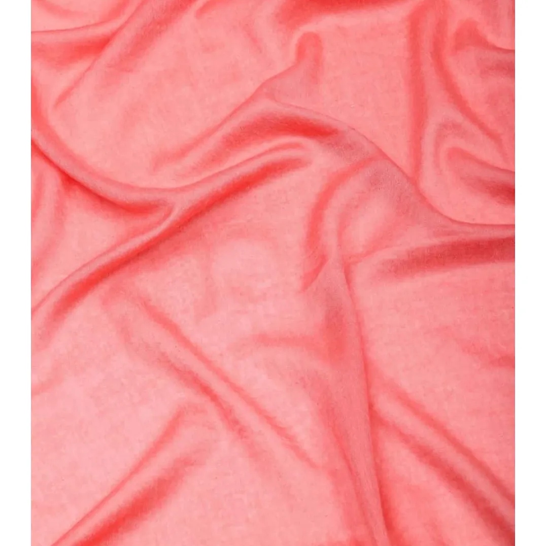 Me and K Twill Cashmere Scarf, Candy Pink