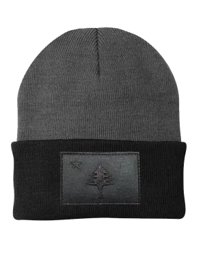 ME Flag Black Patch on Grey/Black Beanie