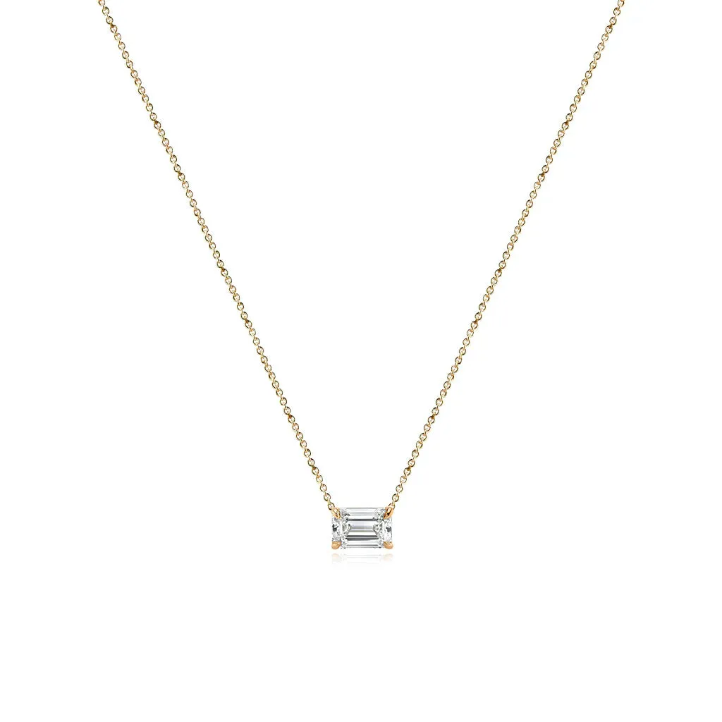 Medium Diamond Solitaire Necklace