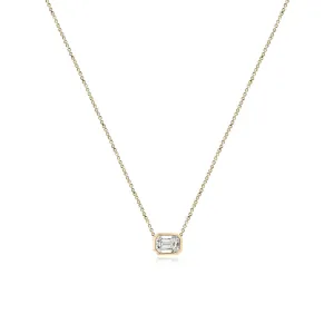 Medium Diamond Solitaire Necklace