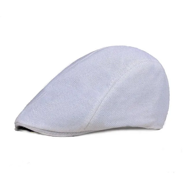 Men Women Gatsby Hats Caps Golf Driving Sun Flag