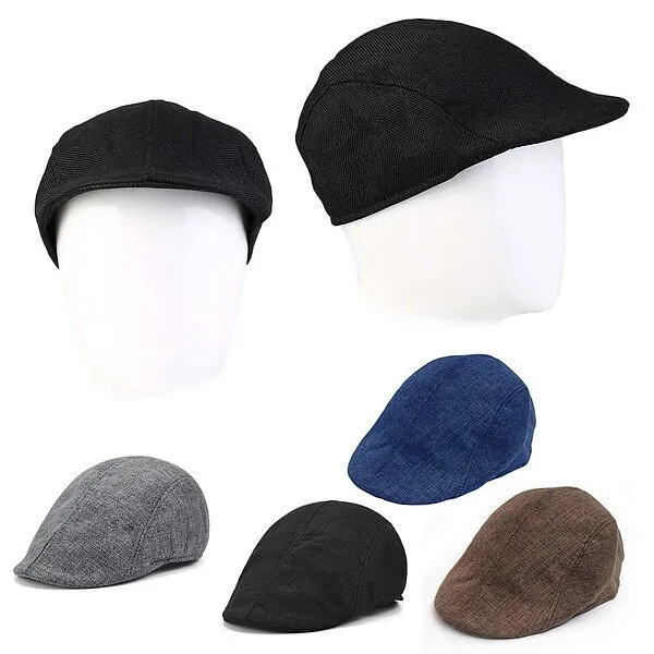 Men Women Gatsby Hats Caps Golf Driving Sun Flag