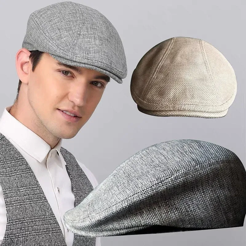 Men Women Gatsby Hats Caps Golf Driving Sun Flag