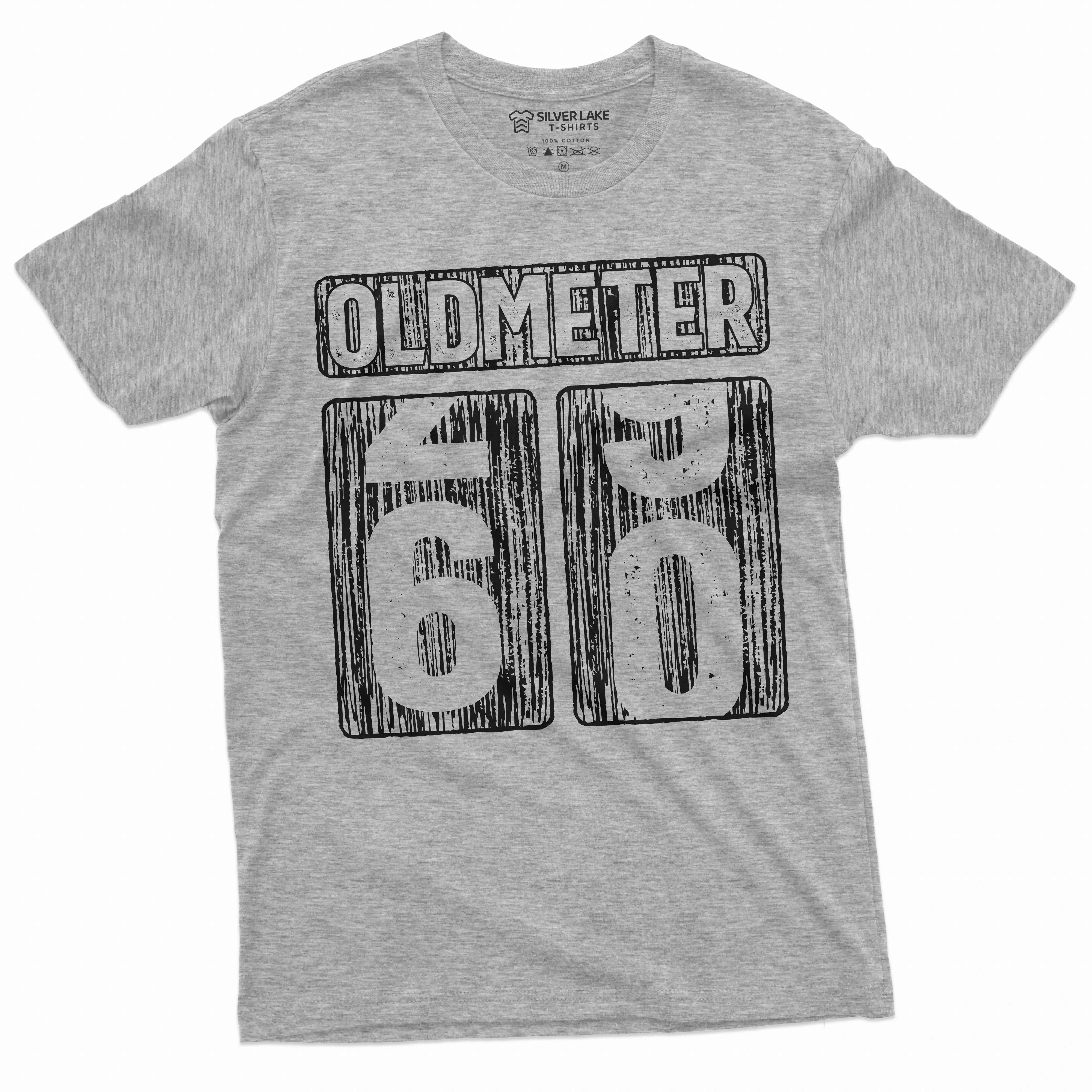 Men's 60th Birthday celebration anniversary T-shirt Funny Tee Odometer age Dad Grandpa gift Tee shirt