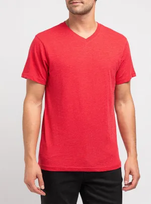 Men's basic v neck short sleeve t-shirt