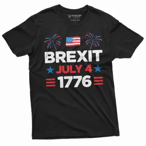 Men's Brexit July 4th 1776 T-shirt Funny independence day USA tee shirt US Brexit from UK tee