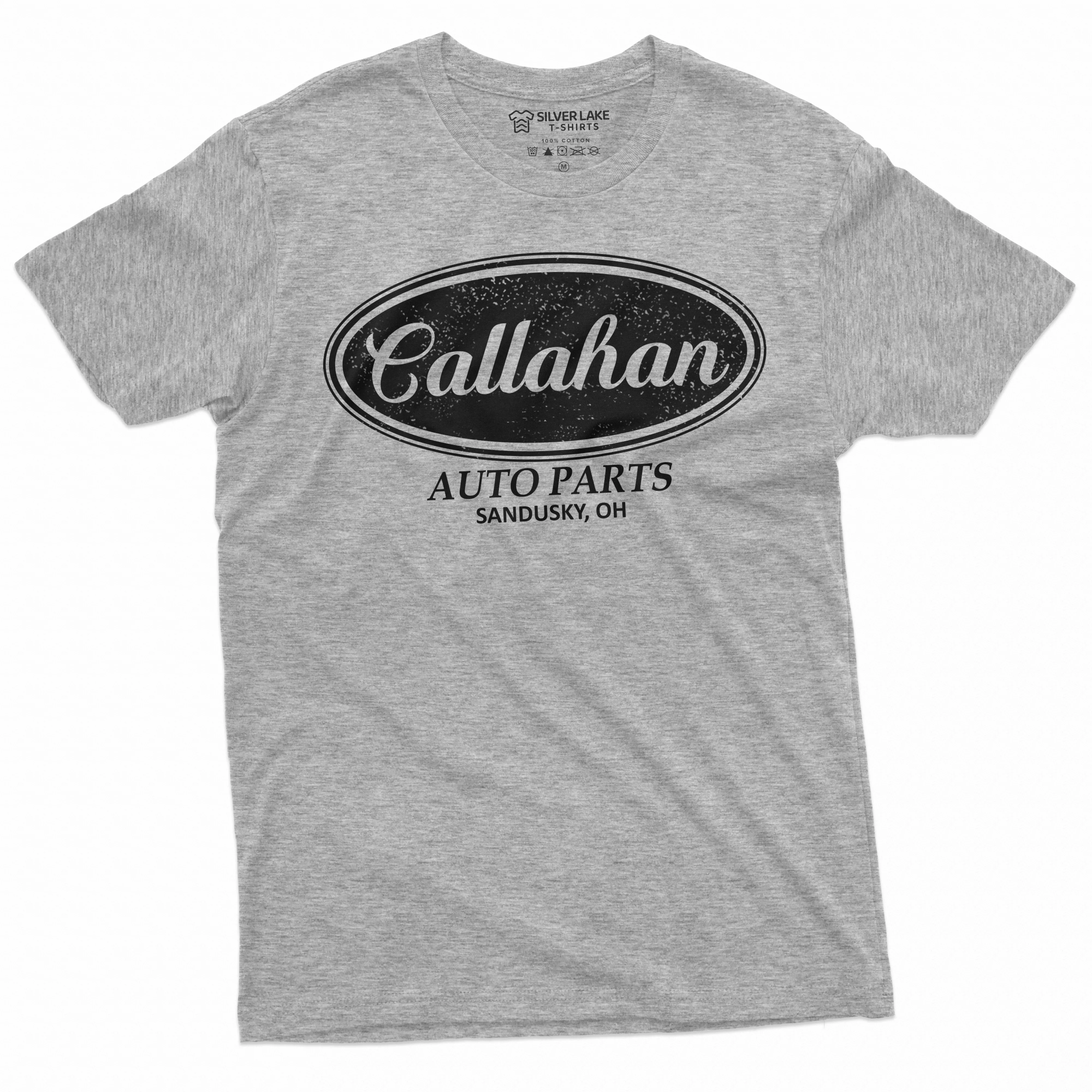 Men's Callahan Auto Parts T-shirt Funny Tee shirt | Popular Culuture Mens Tee