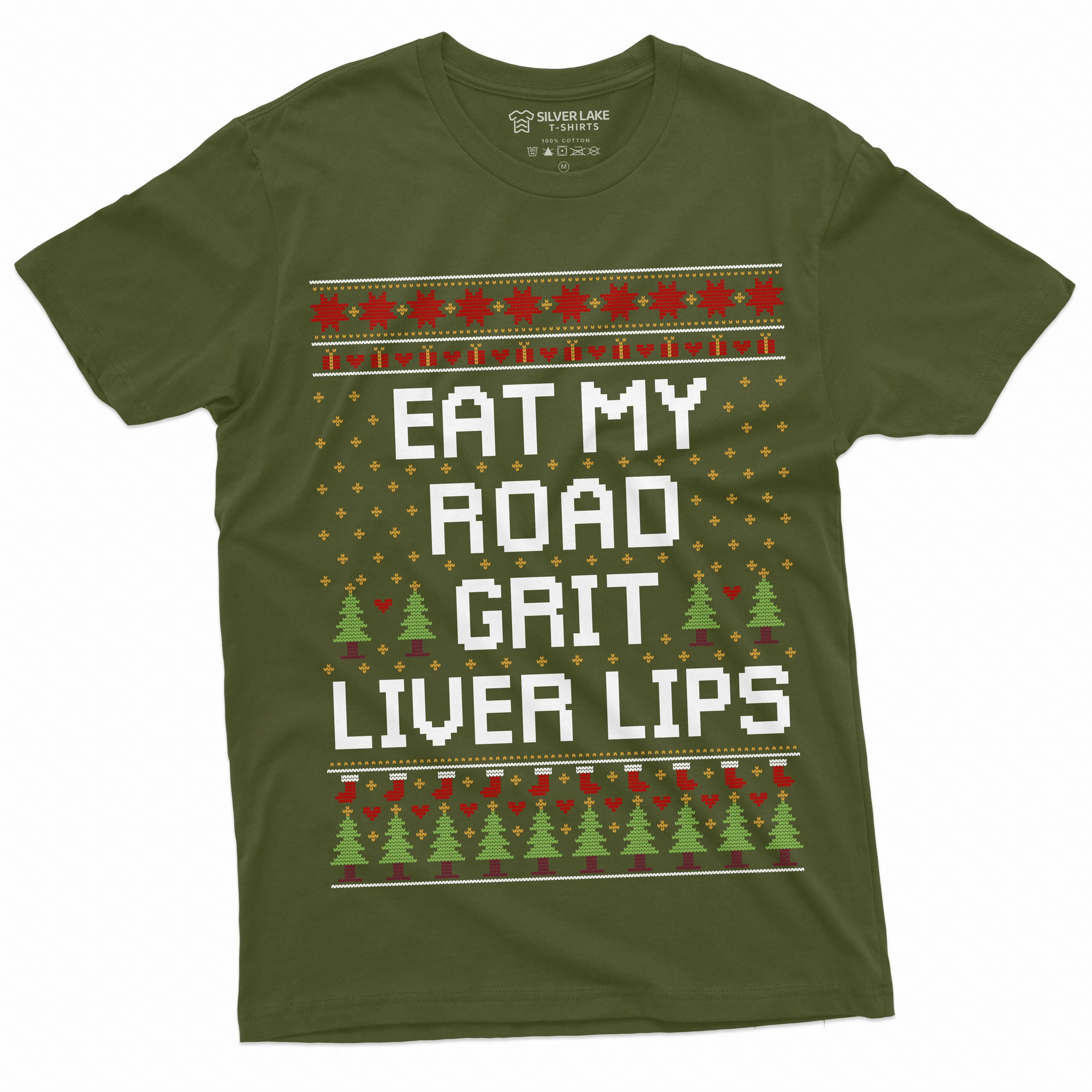 Men's Christmas Funny popular culture movie inspired road grit T-shirt costume party tee