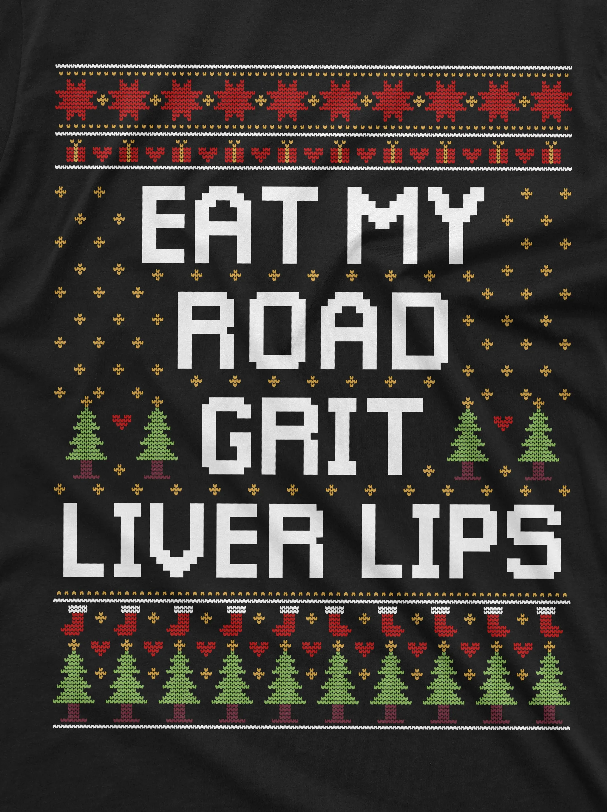Men's Christmas Funny popular culture movie inspired road grit T-shirt costume party tee