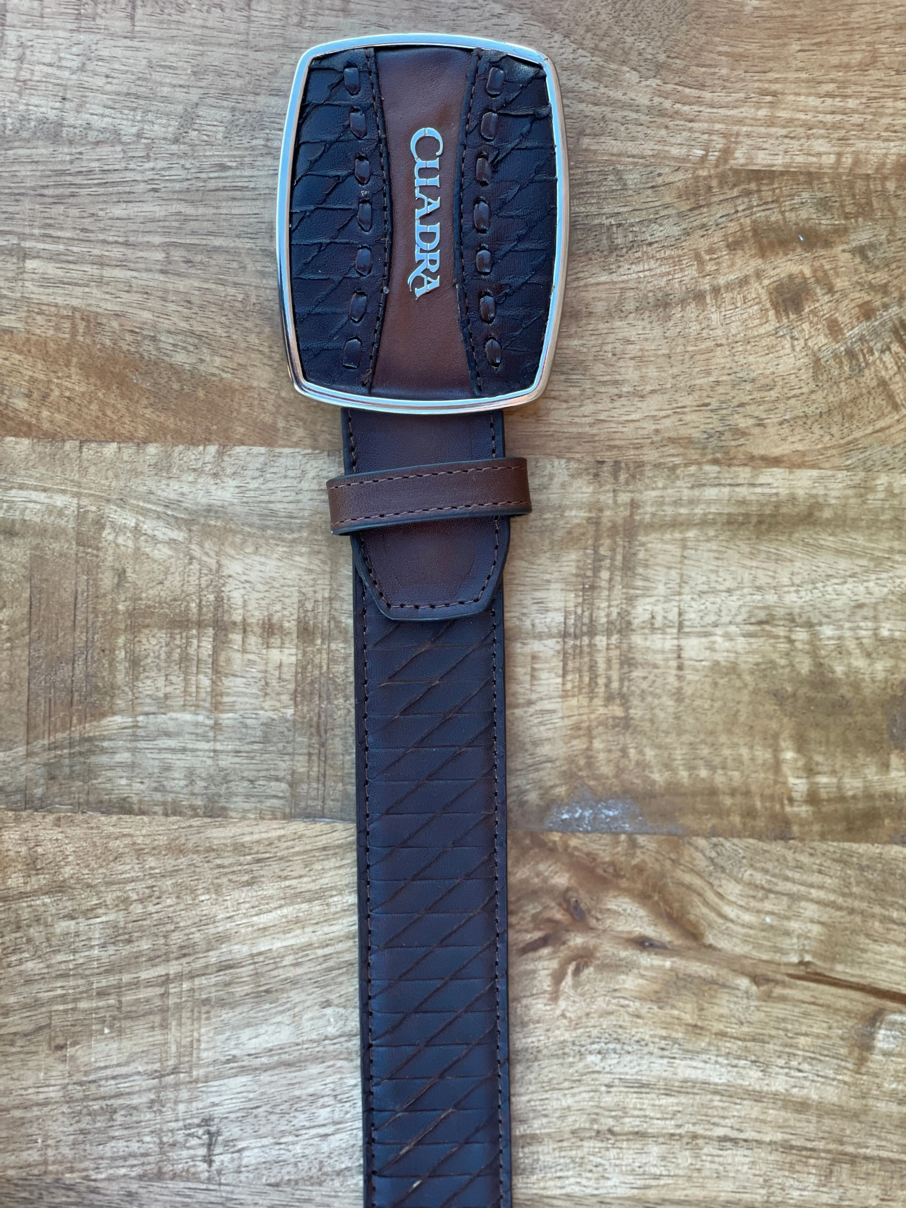 Men’s Cuadra Brown Woven Belt