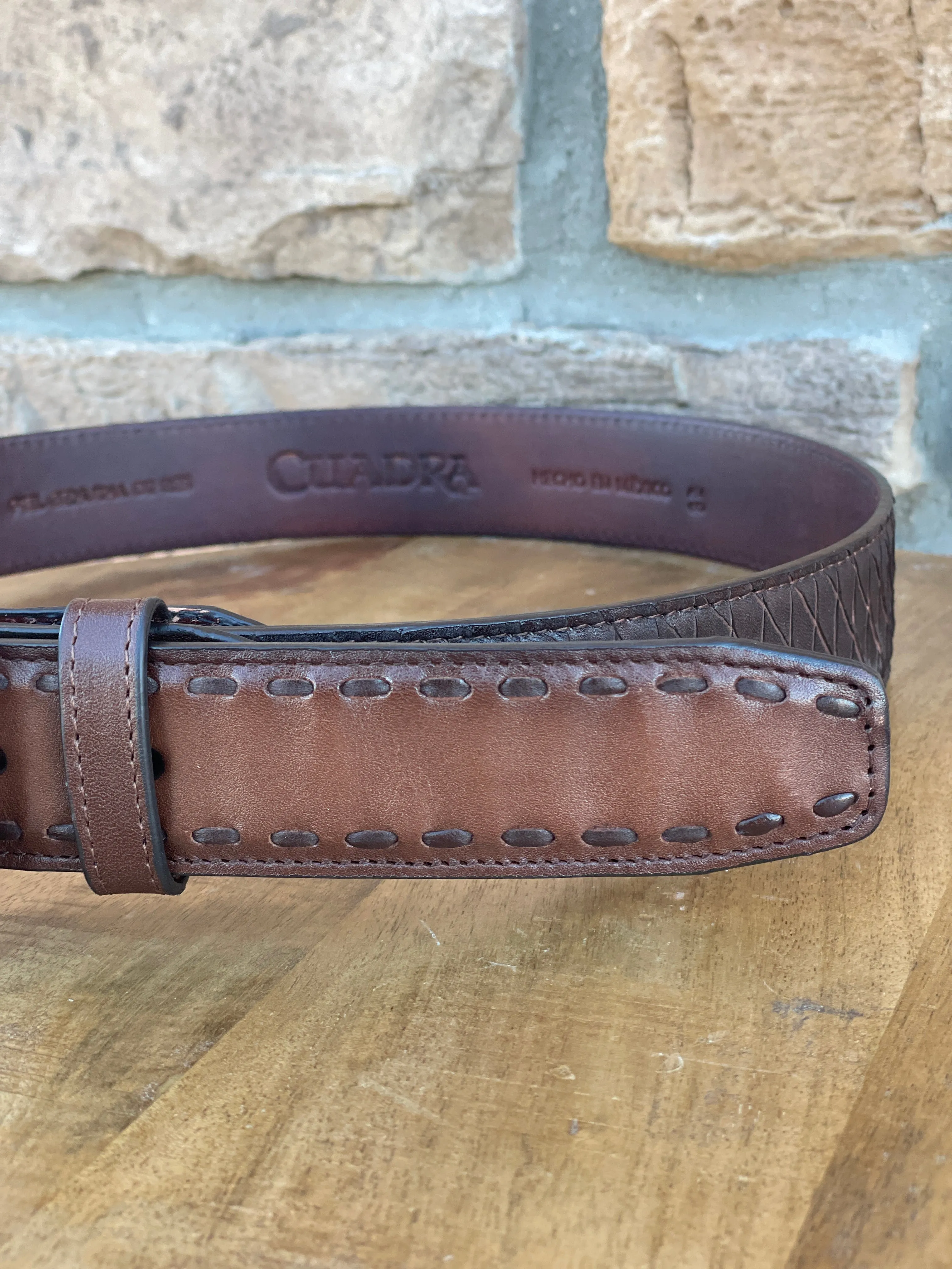 Men’s Cuadra Brown Woven Belt