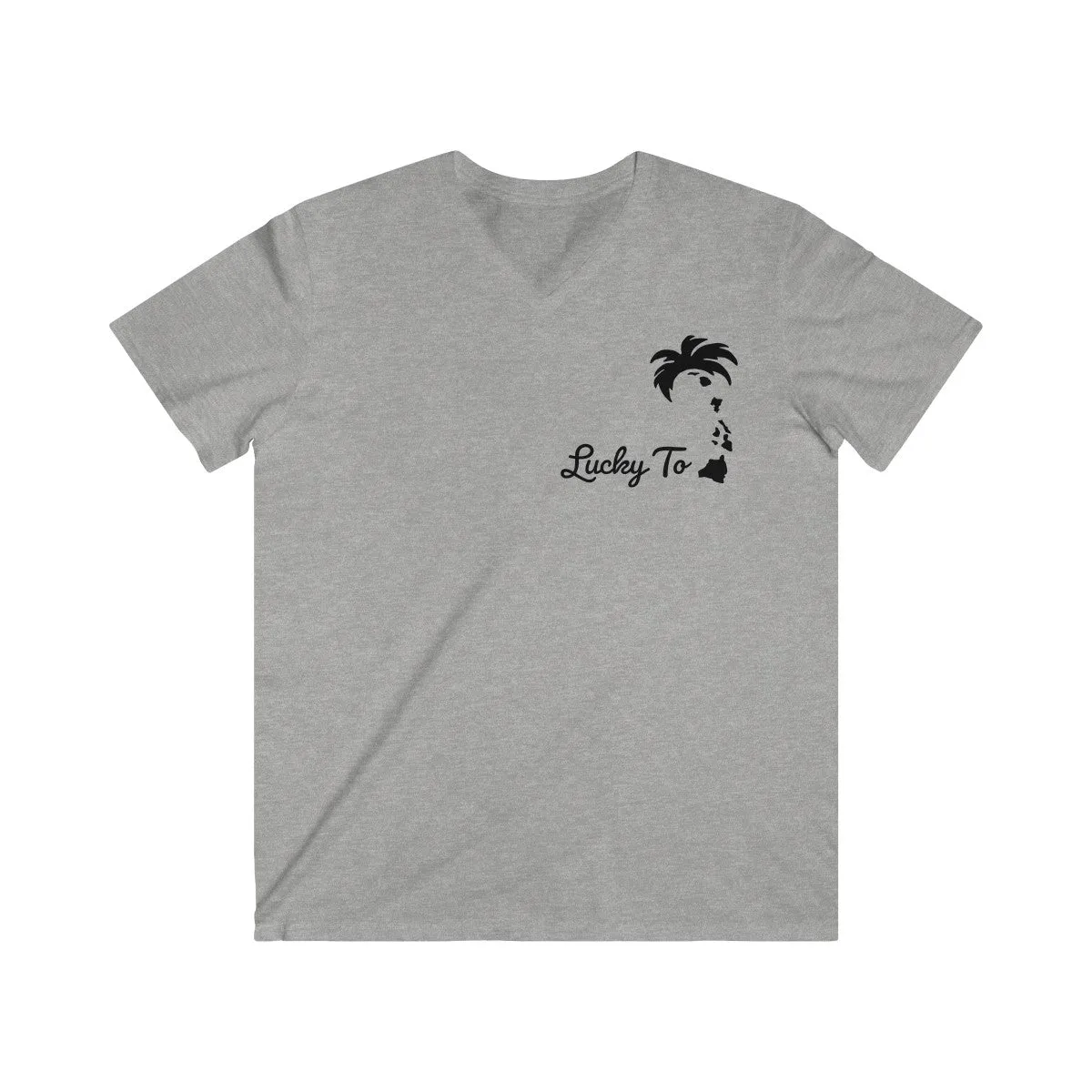 Men's Fitted V-Neck Short Sleeve Tee