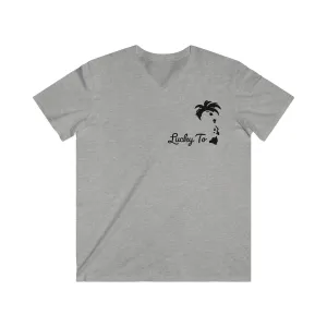 Men's Fitted V-Neck Short Sleeve Tee