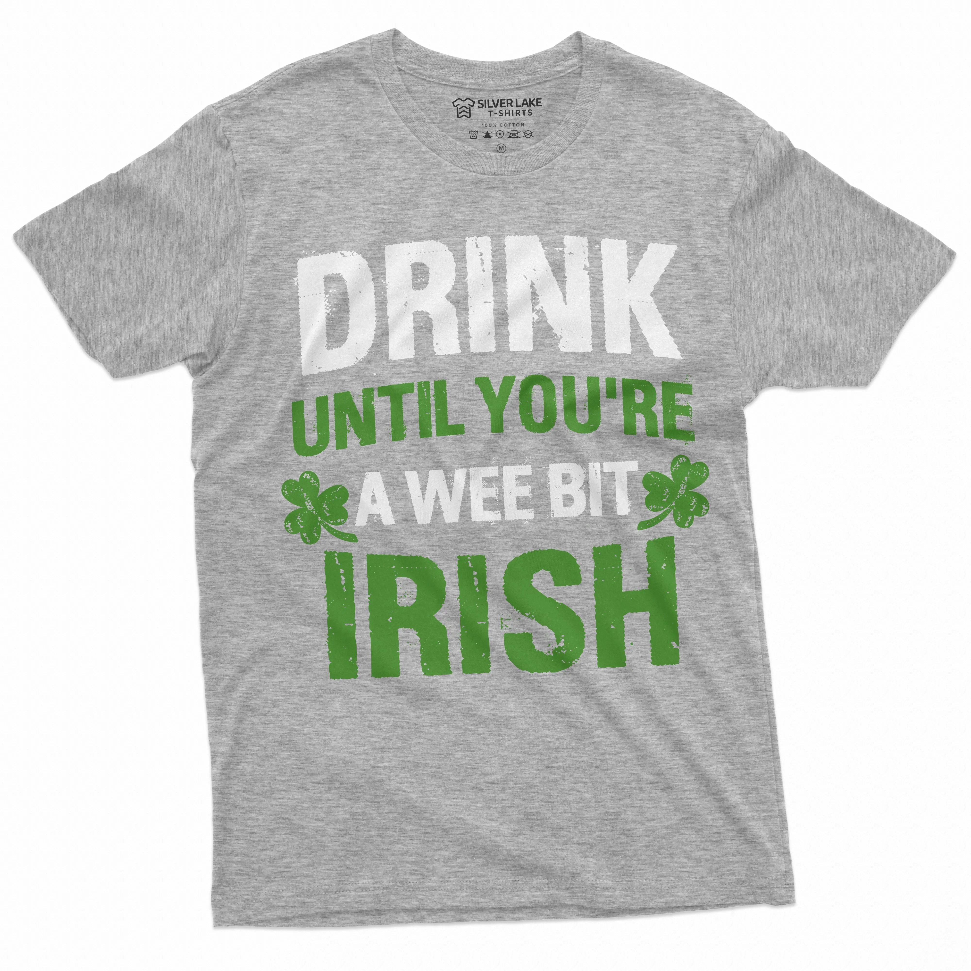 Men's Funny St. Patrick's day Wee bit Irish T-shirt Saint Patricks holiday non-Irish Tee