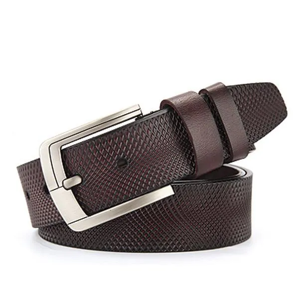 Men's Genuine Cowhide Leather Leather Belt Cummerbunds