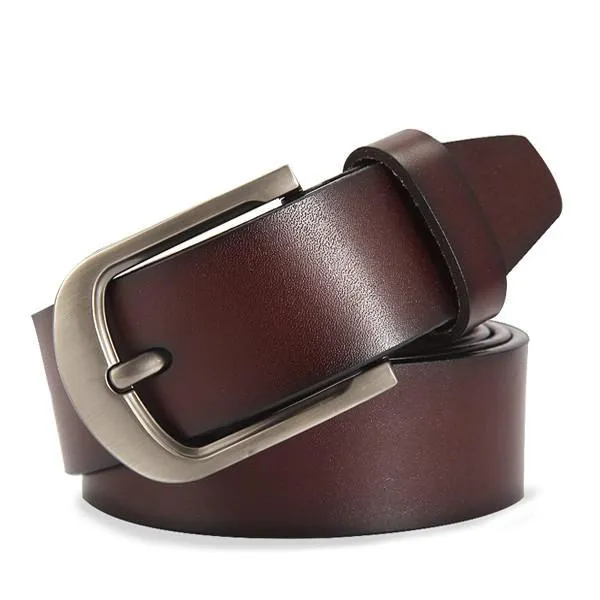 Men's Genuine Cowhide Leather Leather Belt Cummerbunds