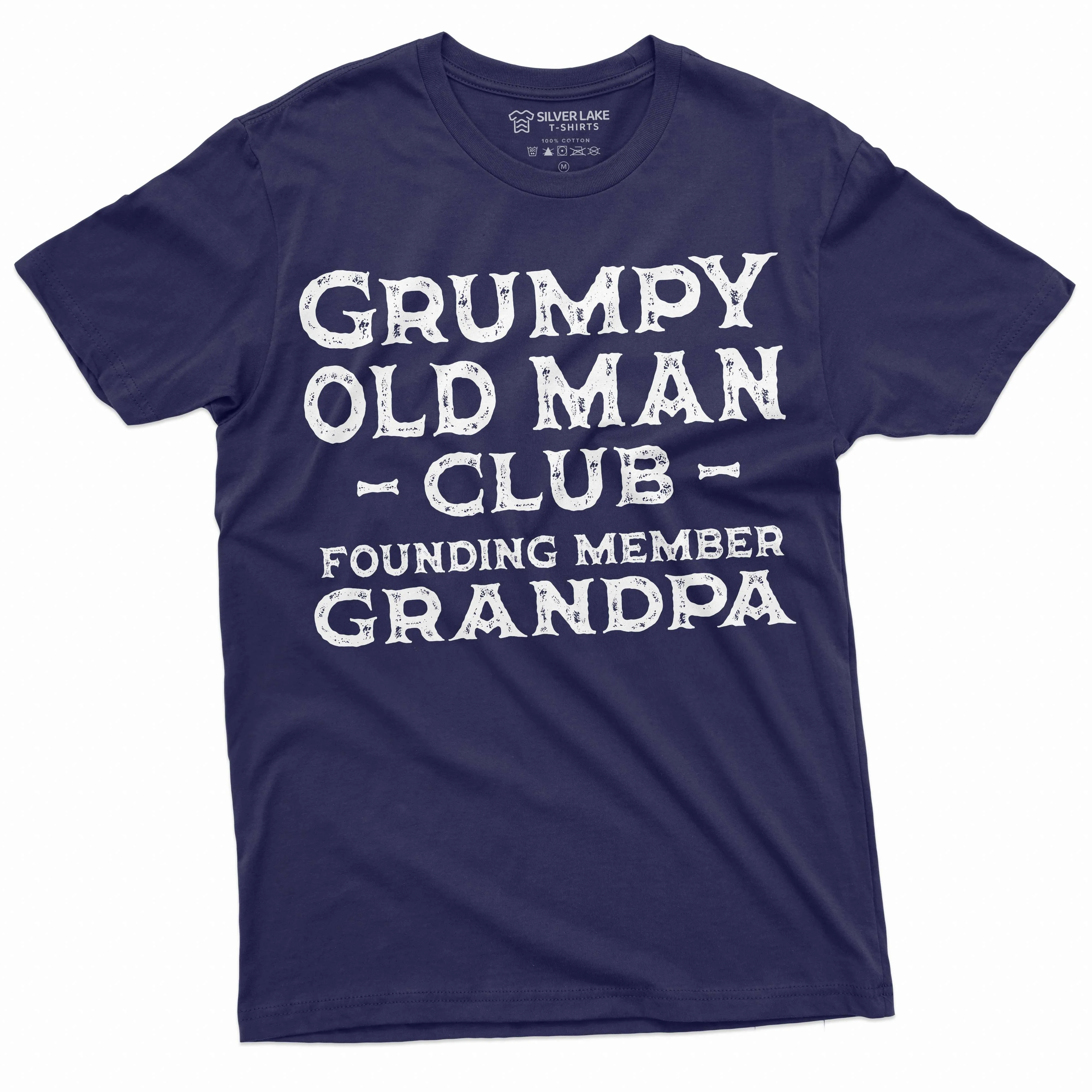 Men's Grumpy Old Man Club Grandpa T-shirt Funny Gift Papa Grandfather Pops Pop-pop gift shirt