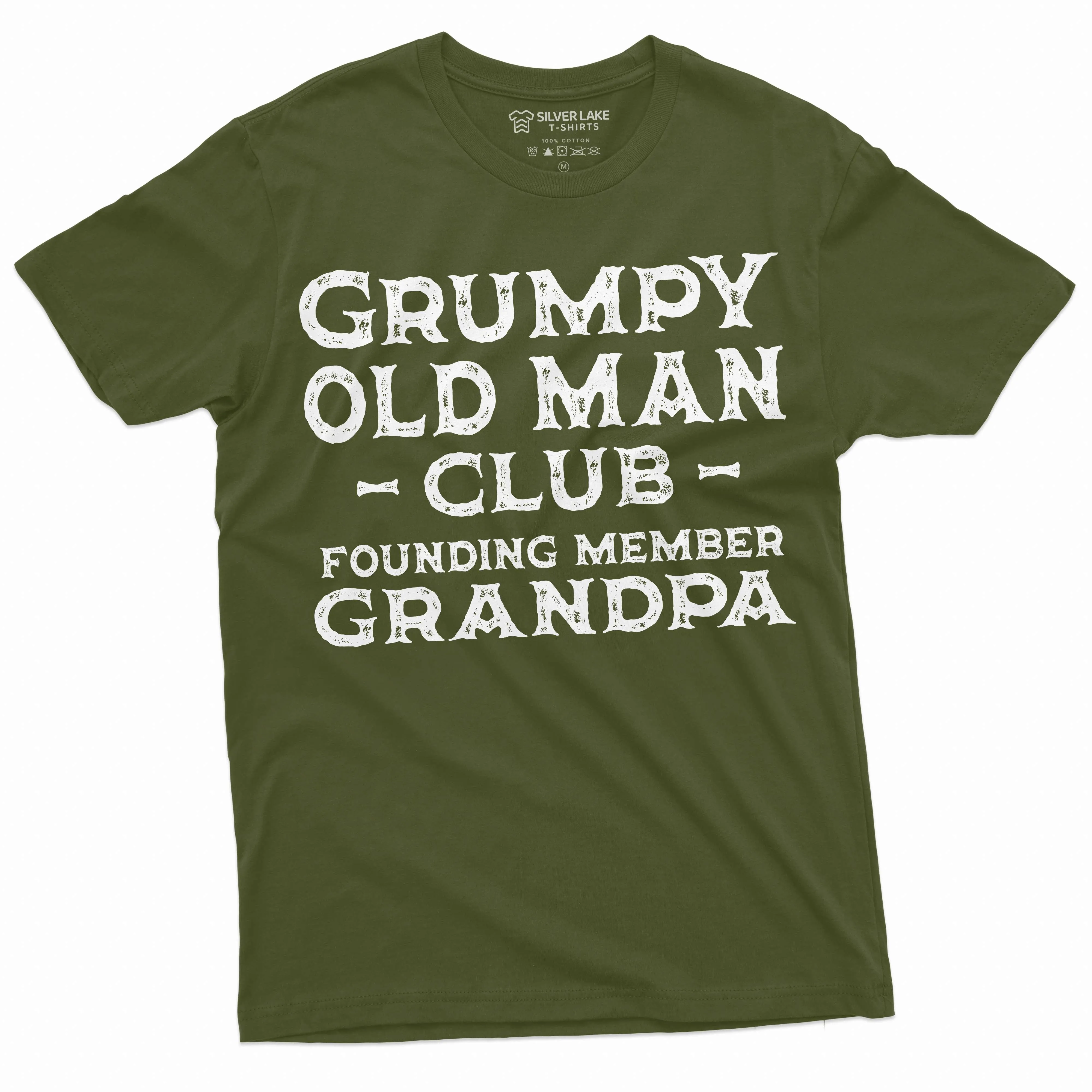 Men's Grumpy Old Man Club Grandpa T-shirt Funny Gift Papa Grandfather Pops Pop-pop gift shirt