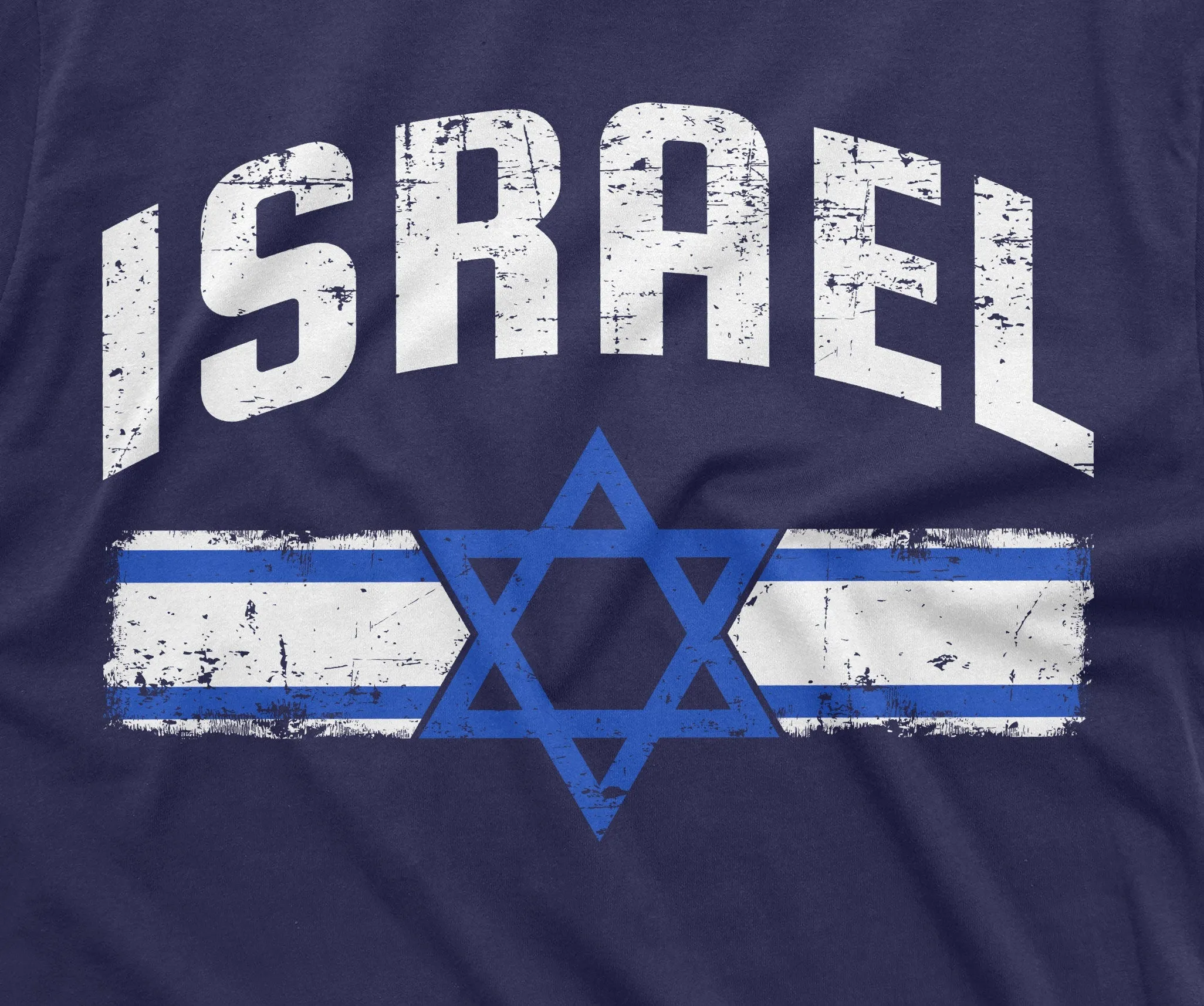 Men's Israel T-shirt Israeli Flag Coat of Arms Tee Shirt ישראל Star of David Patriotic Heritage Tee Shirt