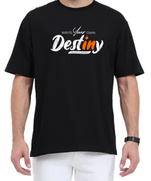 Men's Oversized Tshirt - DRON Destiny - OS13 Black