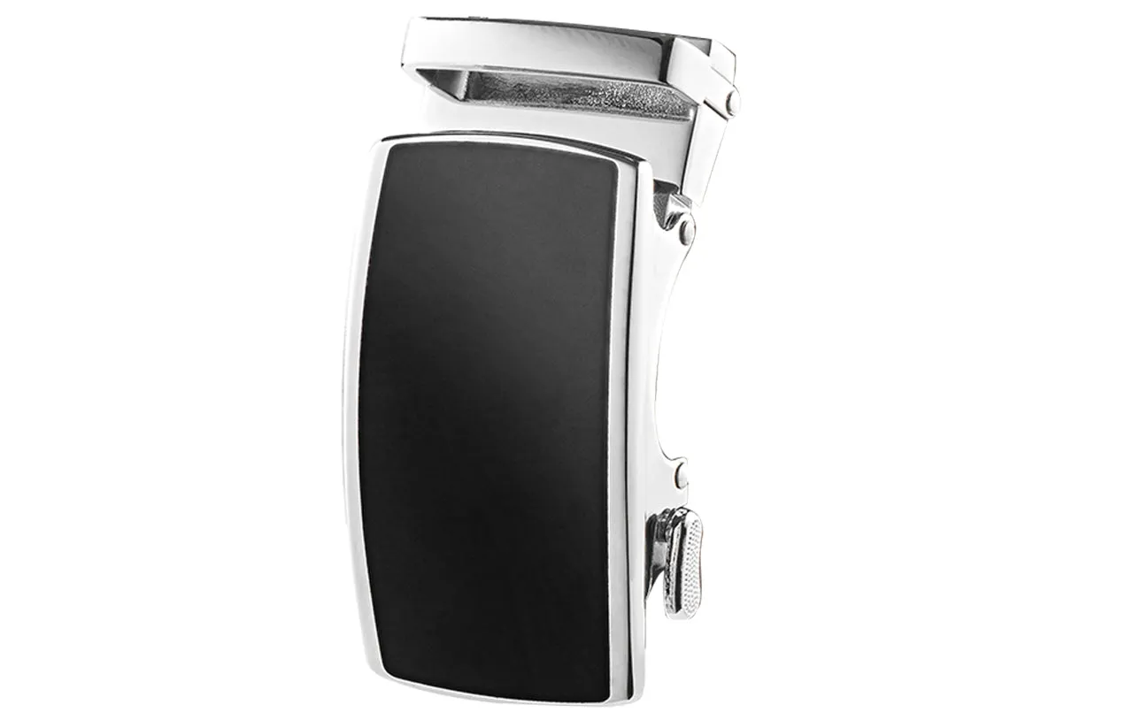 Men's Roxoni Ultra Soft Geniune Leather Ratchet Dress Belt With Elegant Design Pattern