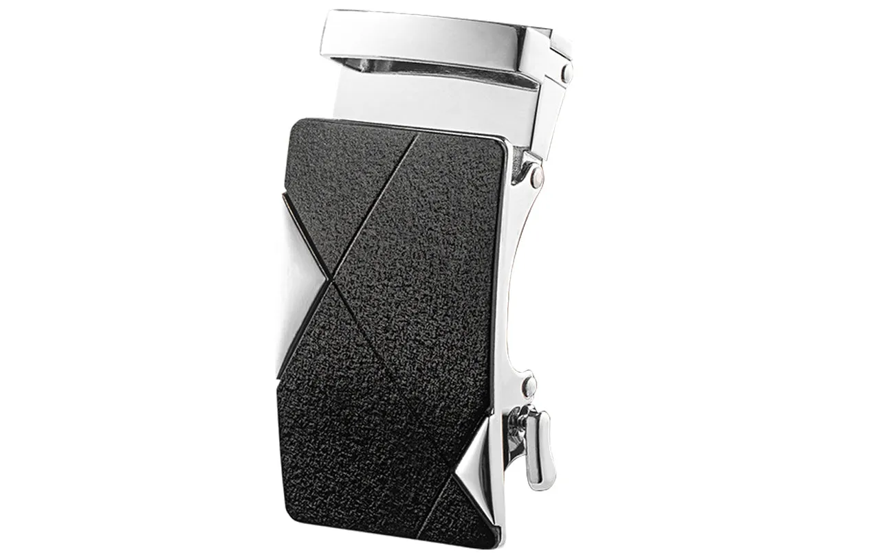 Men's Roxoni Ultra Soft Geniune Leather Ratchet Dress Belt With Elegant Design Pattern