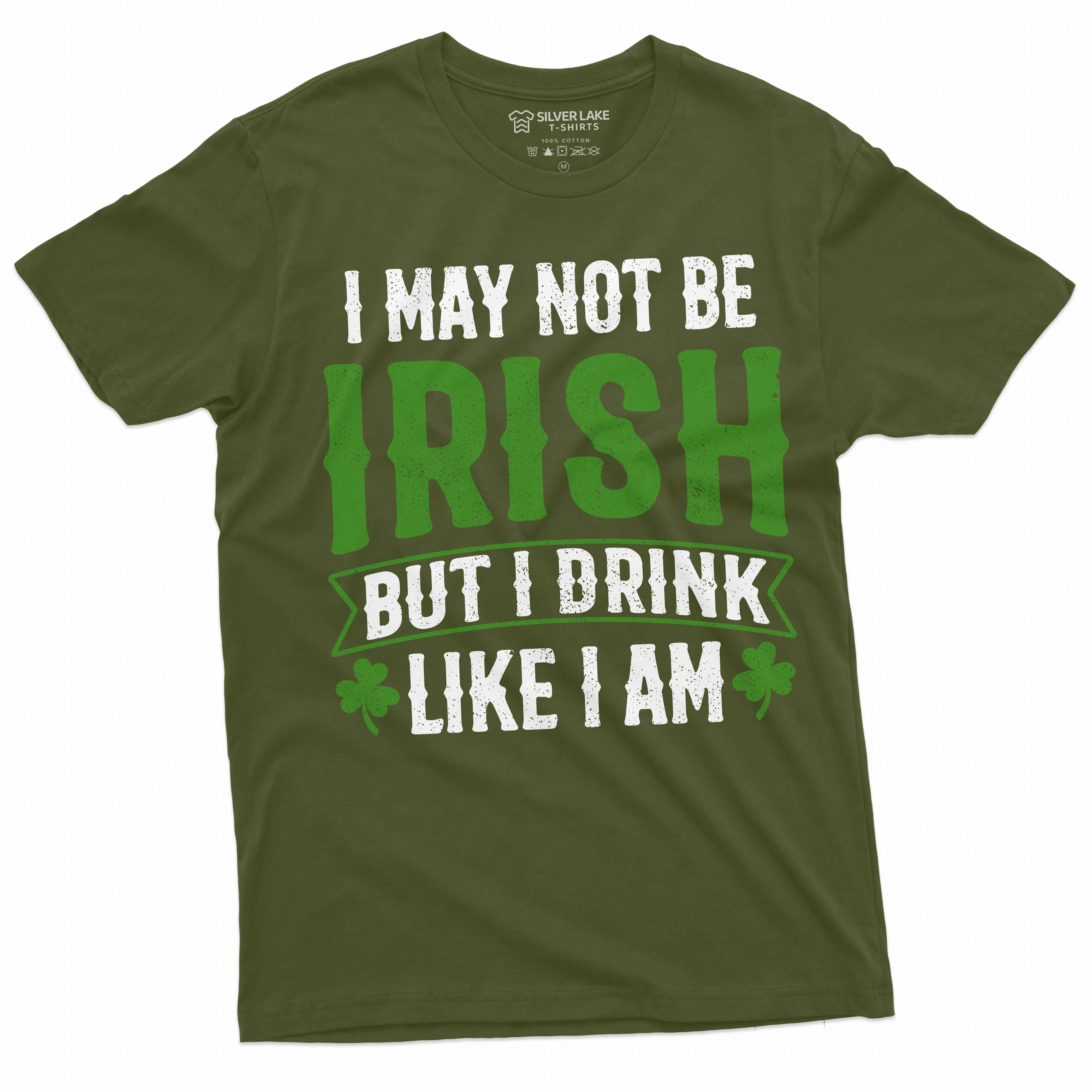 Men's Saint Patrick's Drinking Funny T-shirt Non-Irish Party Tee Shirt I may not be Irish tee
