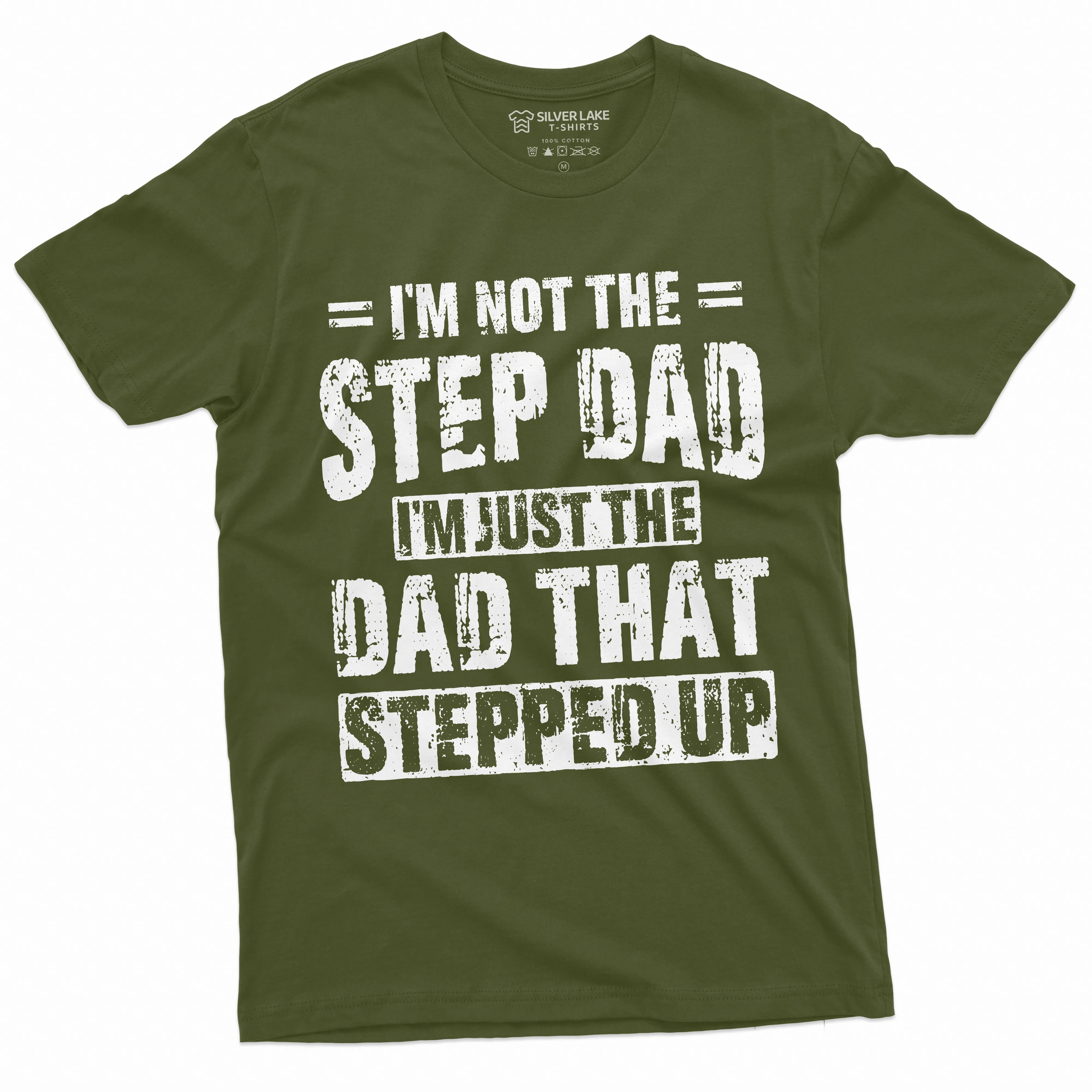 Men's Step-Dad That Stepped Up Fathers Day Gift T-shirt For Him Bonus Dad Step Father unique present ideas Tee