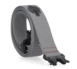 Men's Tactical Rubber Patch Grey Belt - Grey
