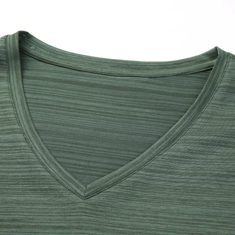 Men's V-Neck Solid Color T-Shirt