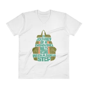 Men's V- Neck T Shirt - A Thousand Miles