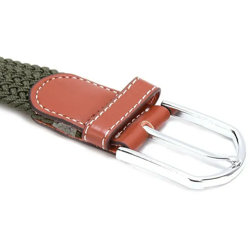 Men's Women Plain Color Nylon canvas outdoor training Belt