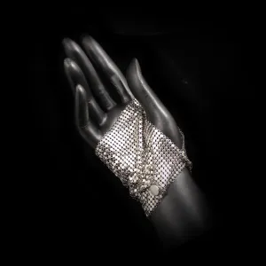 Metal Mesh Fingerless Glovelet (pair)
