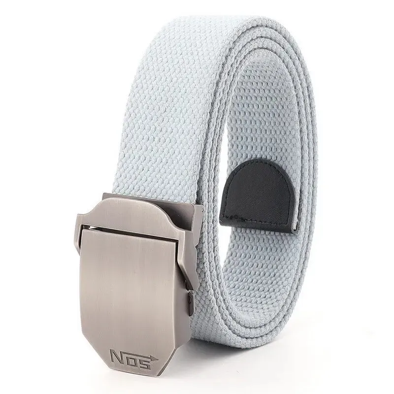 Metal Slide Buckle Canvas Belt