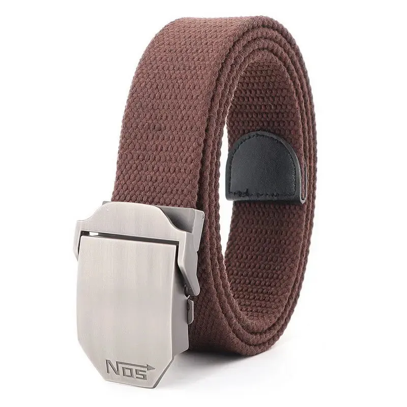 Metal Slide Buckle Canvas Belt
