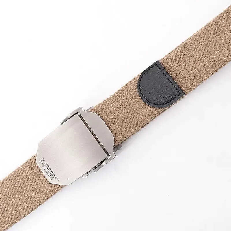 Metal Slide Buckle Canvas Belt